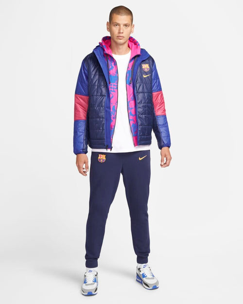 Giacca sintetica FC Barcelona - Blu/Rosso - Footkorner