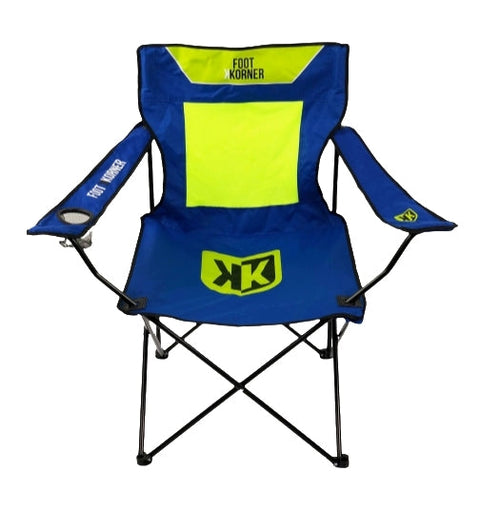 Sedia pieghevole FK - blu/gialla - Footkorner