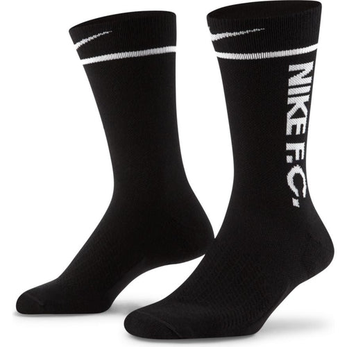 Confezione da 2 calze lunghe Nike FC - nere/bianche - Footkorner