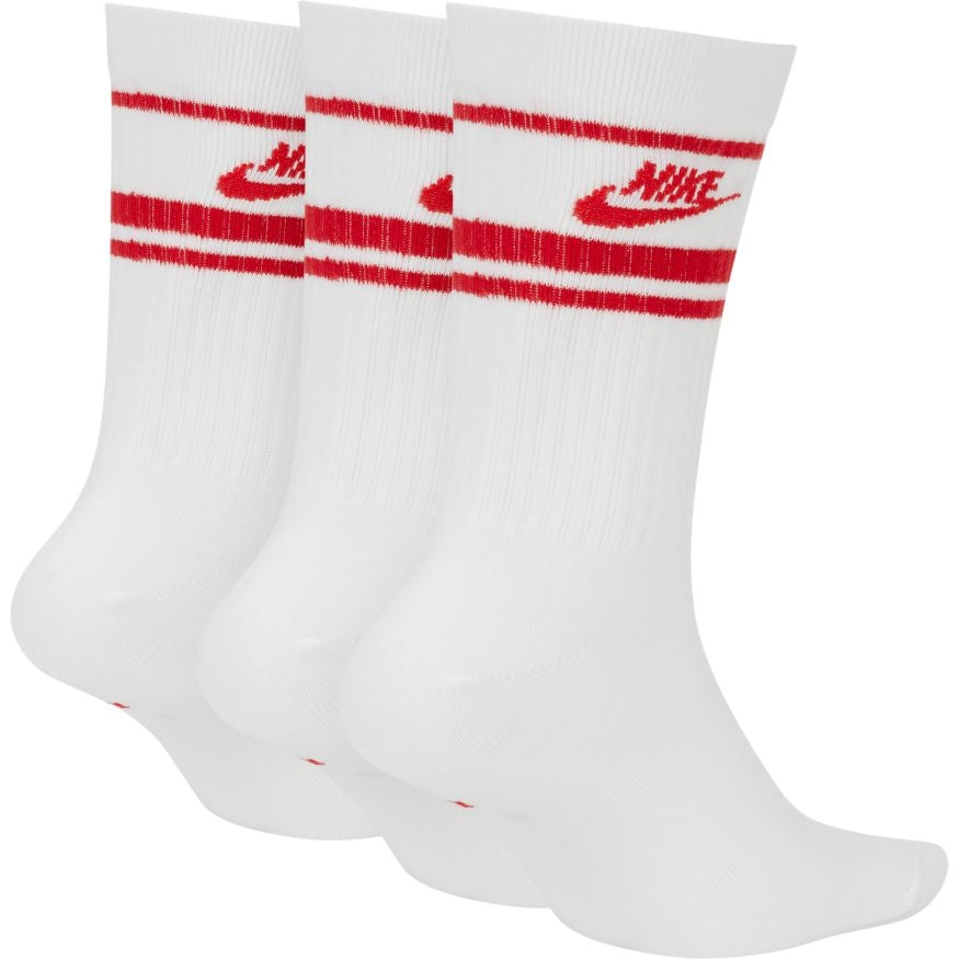 FootkornerNike Socks 3-Pack - White/Red