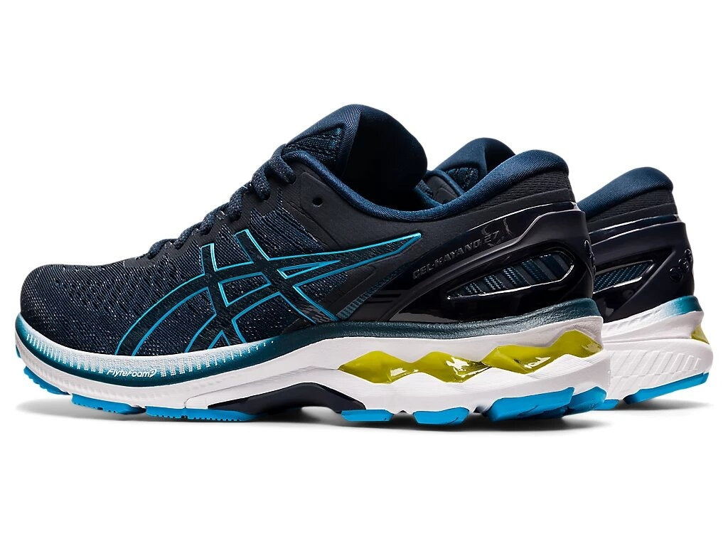 FootkornerAsics Gel Kayano 27 - Blau/Weiß/Gelb