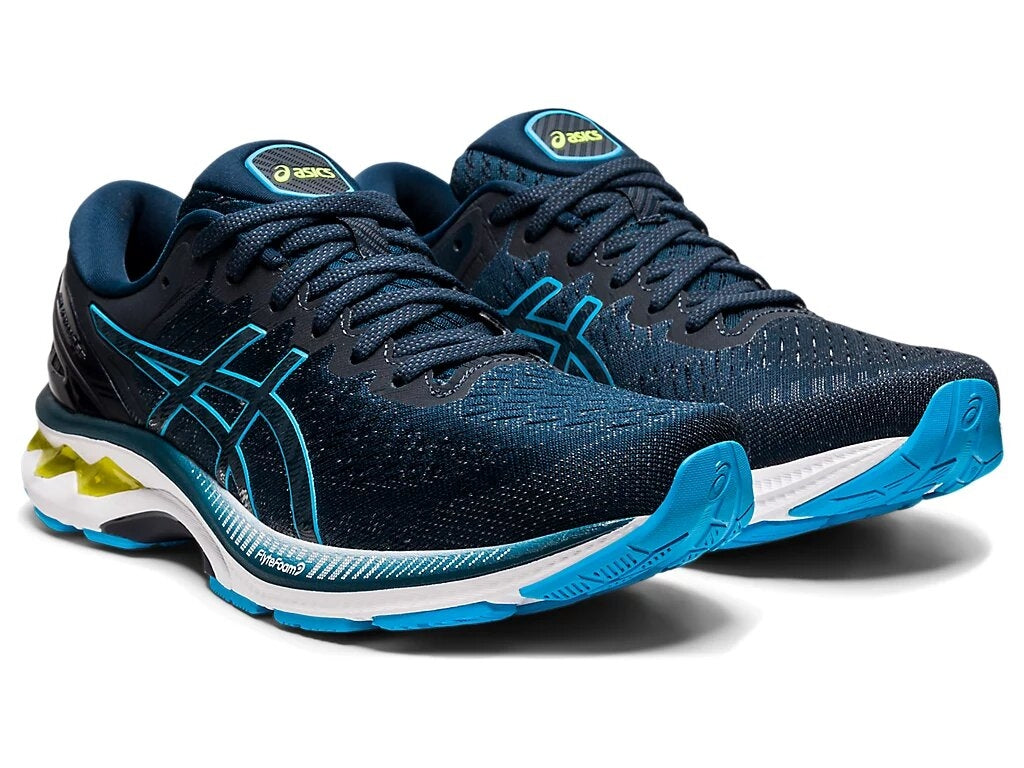 FootkornerAsics Gel Kayano 27 - Blau/Weiß/Gelb
