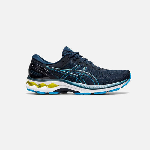 Asics Gel Kayano 27 - Blau/Weiß/Gelb - Footkorner