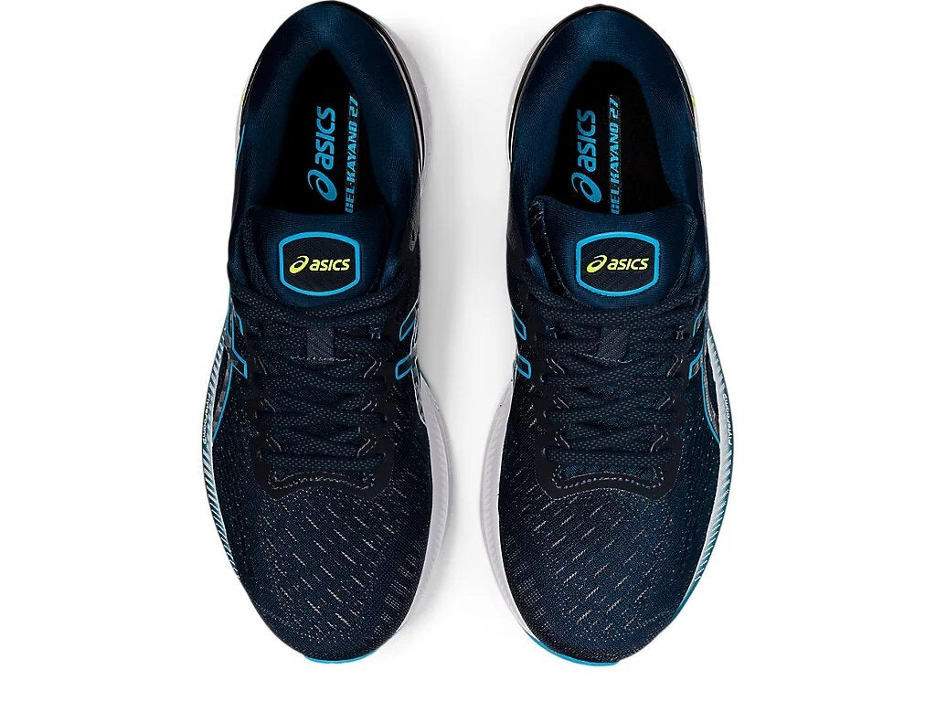 FootkornerAsics Gel Kayano 27 - Blau/Weiß/Gelb
