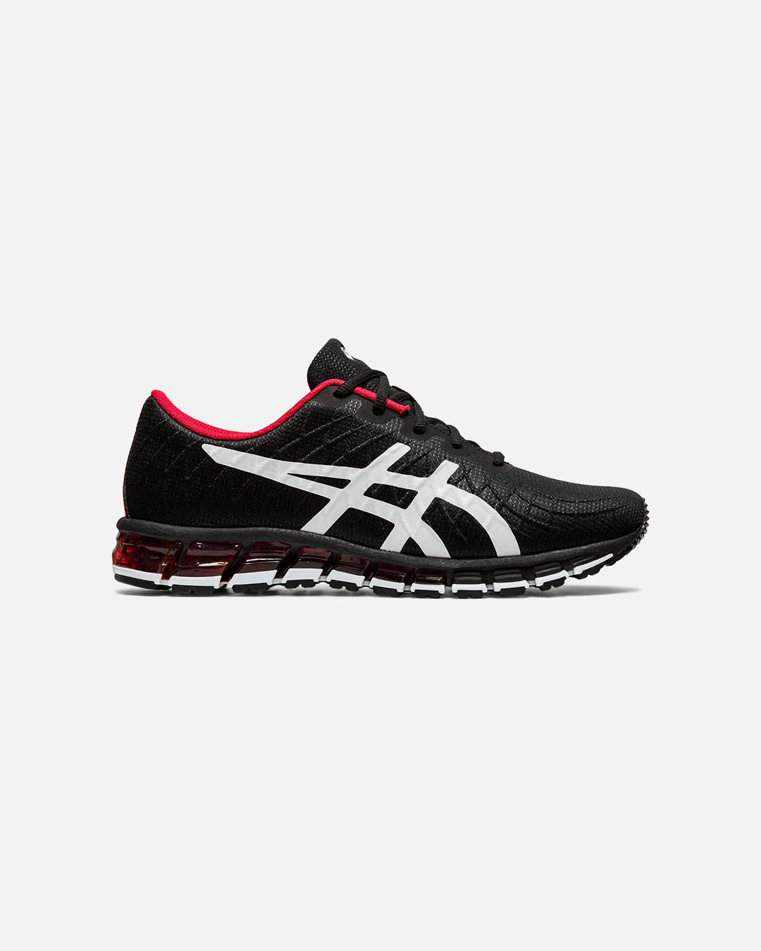 FootkornerAsics Gel Quantum 180 4 - Negro/Blanco/Rojo