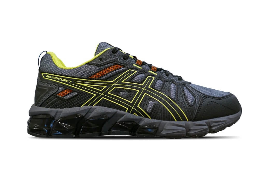 FootkornerAsics Gel Venture 180 – Grau/Gelb/Orange