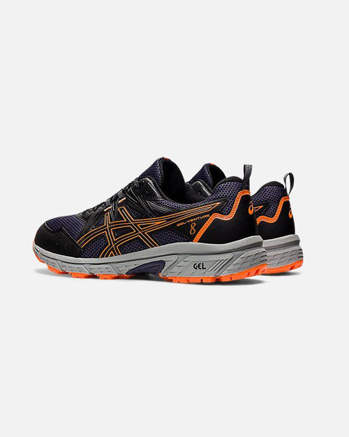 Asics Gel Venture 8 - Noir/Gris/Orange - Footkorner