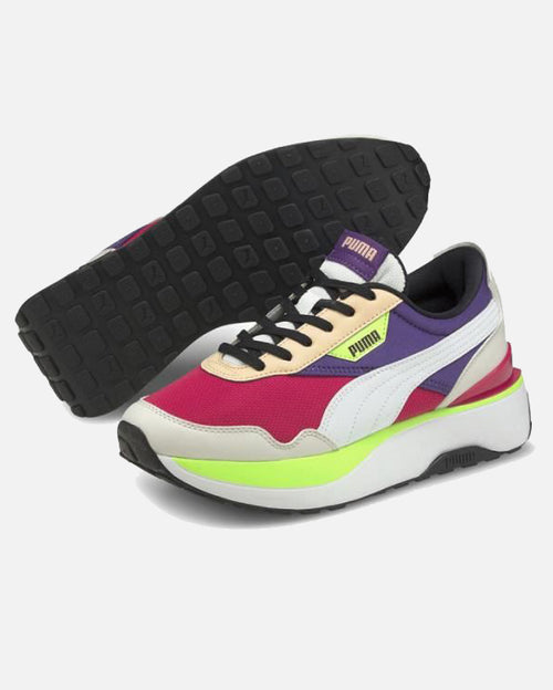 Puma Cruise Rider Flair Woman - White/Purple/Red - Footkorner