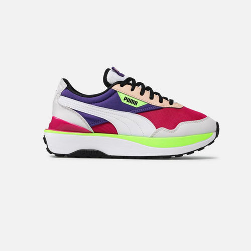 Puma Cruise Rider Flair Woman - White/Purple/Red - Footkorner