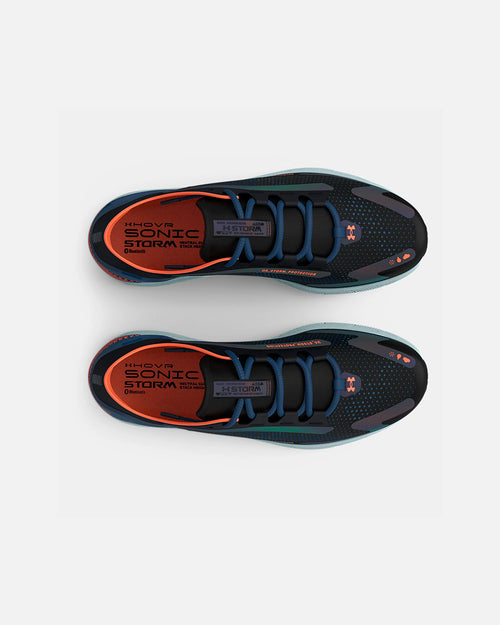 Under Armour UA HOVR™ Sonic 5 Storm - Noir/Bleu/Orange - Footkorner