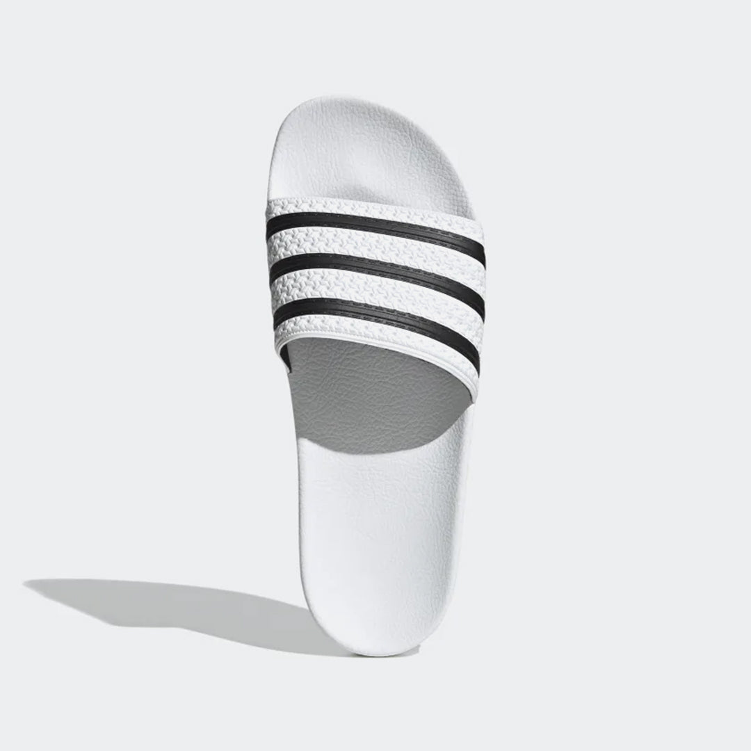 FootkornerAdidas Adilette Slides - White/Black