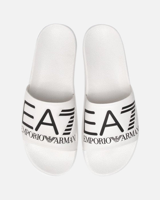 FootkornerChanclas Emporio Armani EA7 - Blanco/Negro
