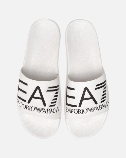 Chanclas Emporio Armani EA7 - Blanco/Negro - Footkorner