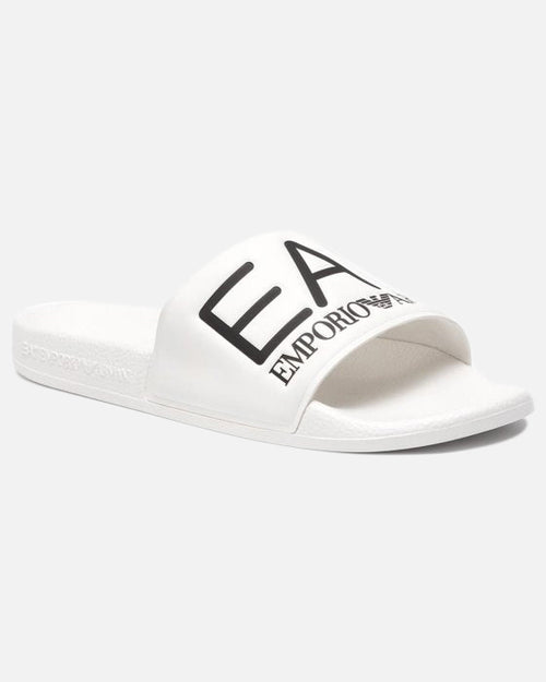 Chanclas Emporio Armani EA7 - Blanco/Negro - Footkorner