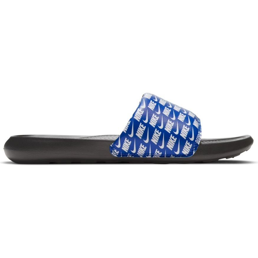 FootkornerNike Victori One Slides – Blau/Schwarz