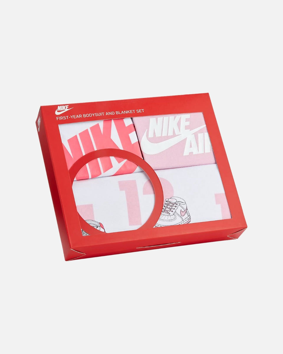 Nike Baby-Geburtsset für Mädchen – Rosa/Weiß