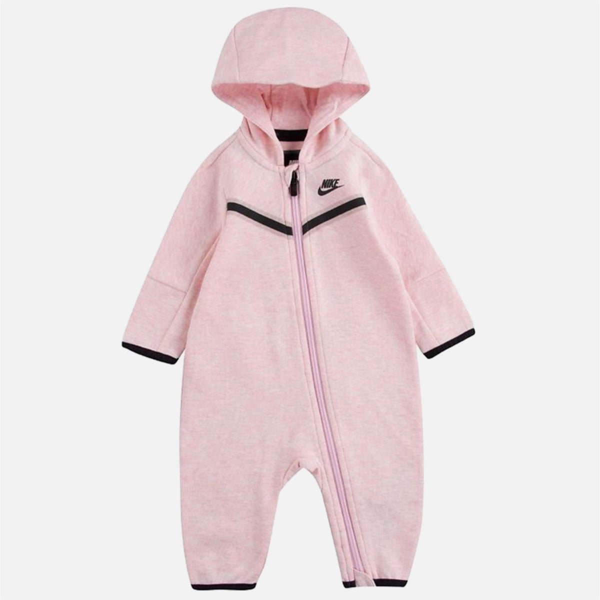 Tutina neonato Nike Sportswear Tech Fleece - rosa/nera