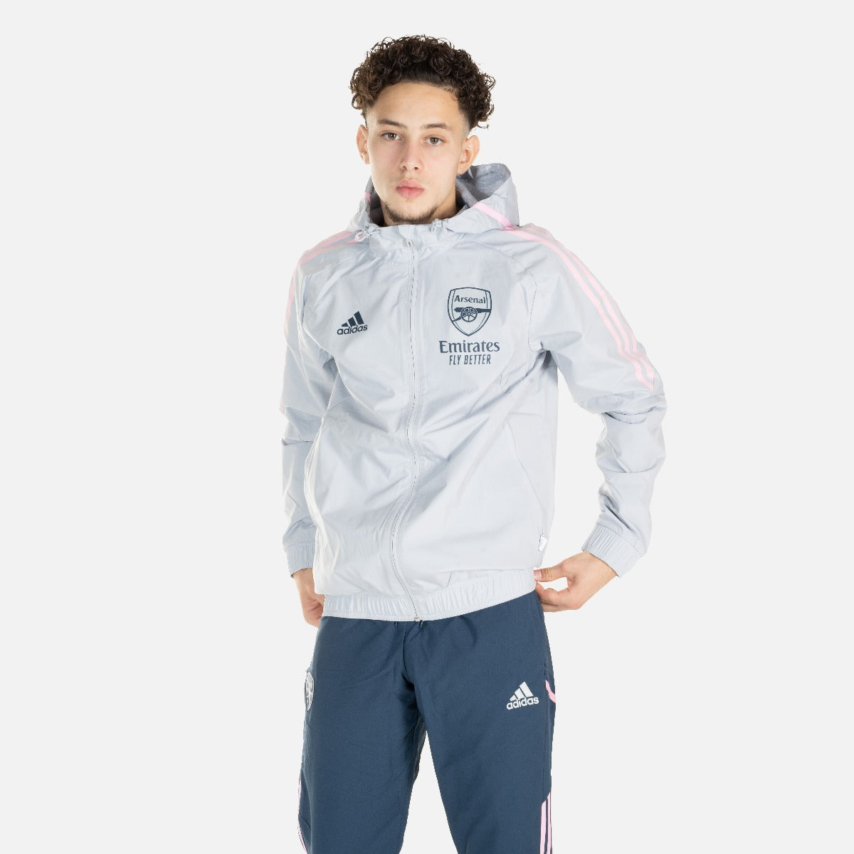FootkornerVeste Coupe-vent Arsenal Condivo  2022/2023 - Gris/Rose
