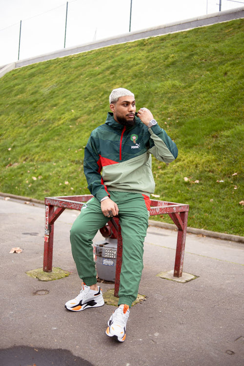 Morocco 2023 Windbreaker Jacket - Green/Red - Footkorner