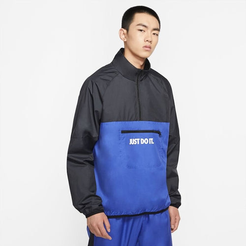 Nike Just Do It Windbreaker - Black/Blue - Footkorner