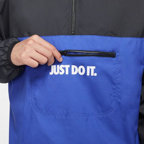 Nike Just Do It Windbreaker - Black/Blue - Footkorner
