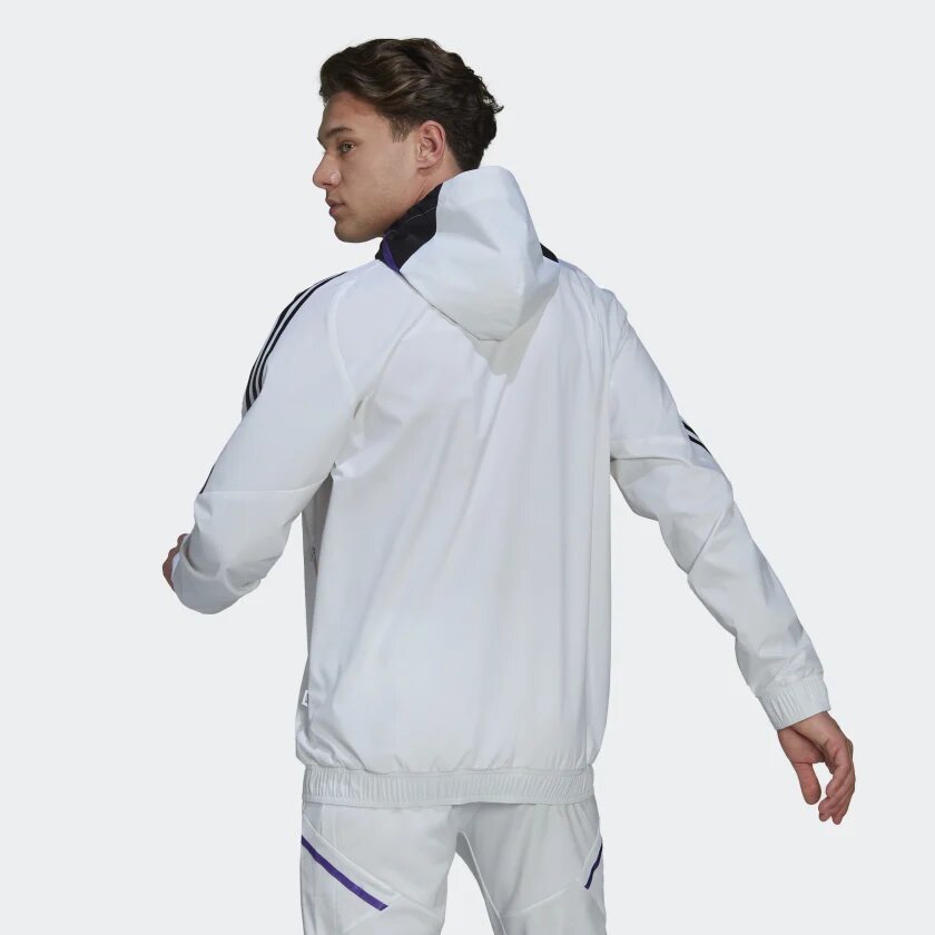 FootkornerVeste Coupe-vent Real Madrid Condivo 2022/2023 - Blanc
