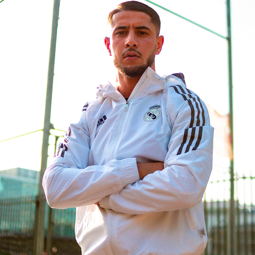 FootkornerVeste Coupe-vent Real Madrid Condivo 2022/2023 - Blanc