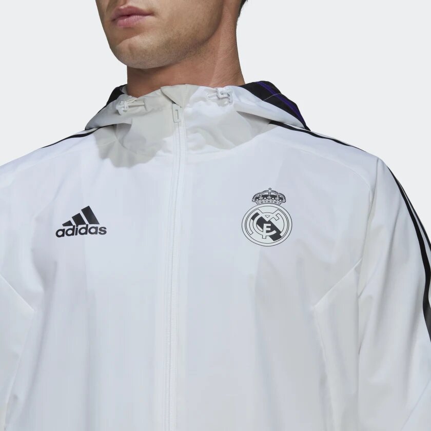 FootkornerVeste Coupe-vent Real Madrid Condivo 2022/2023 - Blanc