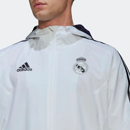 Veste Coupe-vent Real Madrid Condivo 2022/2023 - Blanc - Footkorner
