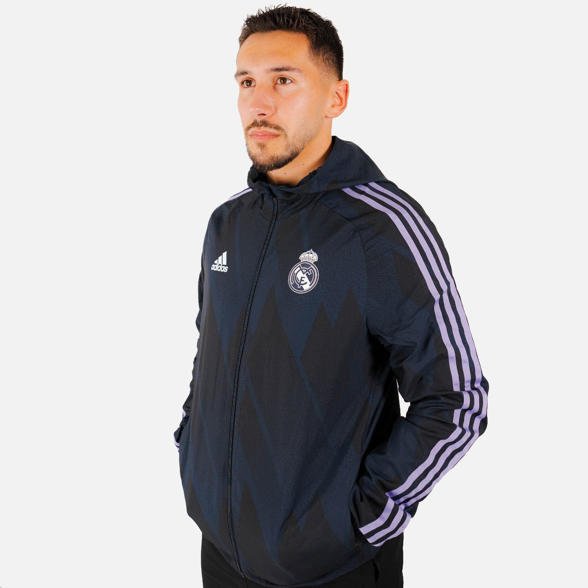 Giacca a vento Real Madrid 2022/2023 - Blu/Viola 