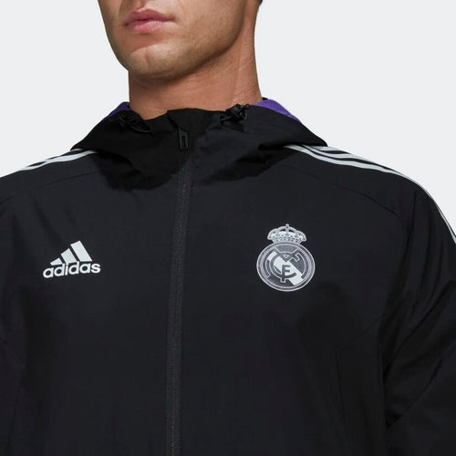 Chaqueta cortavientos Real Madrid Condivo 2022/2023 - Negro - Footkorner