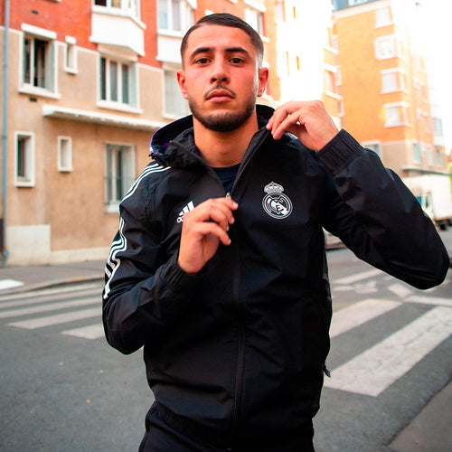 Chaqueta cortavientos Real Madrid Condivo 2022/2023 - Negro - Footkorner