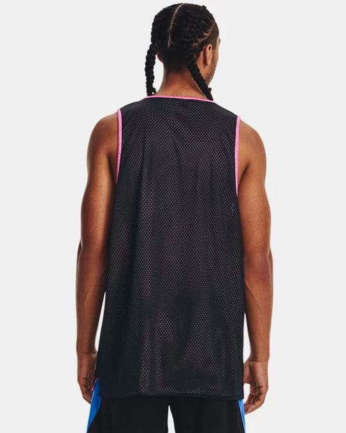 Débardeur réversible Under Armour Baseline - Noir/Rose - Footkorner