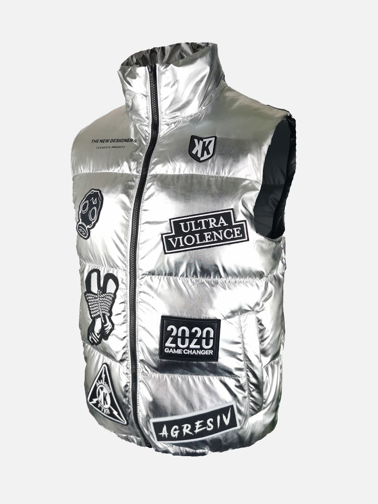 Agresiv Project FK X The New Designers Gilet – Silber
