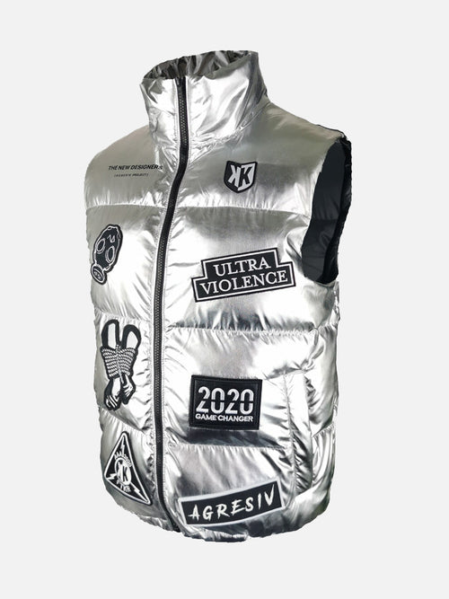Agresiv Project FK X The New Designers Gilet - Silver  - Footkorner