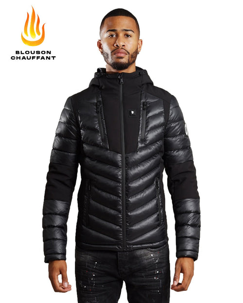Comme des Loups Toronto Heated Jacket - Black  - Footkorner