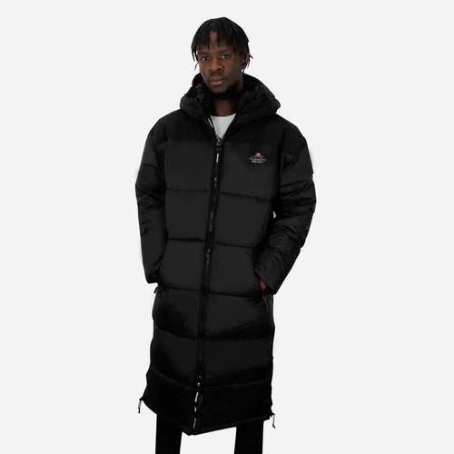Helvetica Brooklyn 2 Lange Pufferjacke – Schwarz - Footkorner