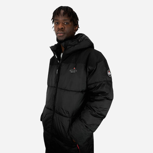 Helvetica Brooklyn 2 Lange Pufferjacke – Schwarz - Footkorner
