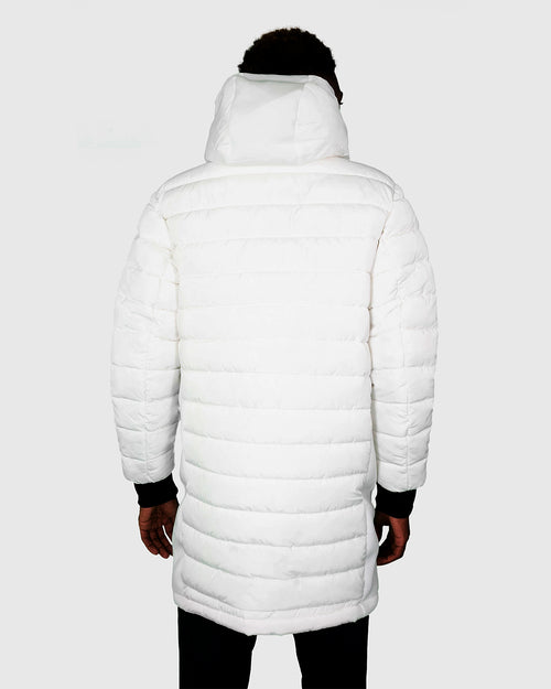 Doudoune longue Redskins Darren Swell - Blanc - Footkorner