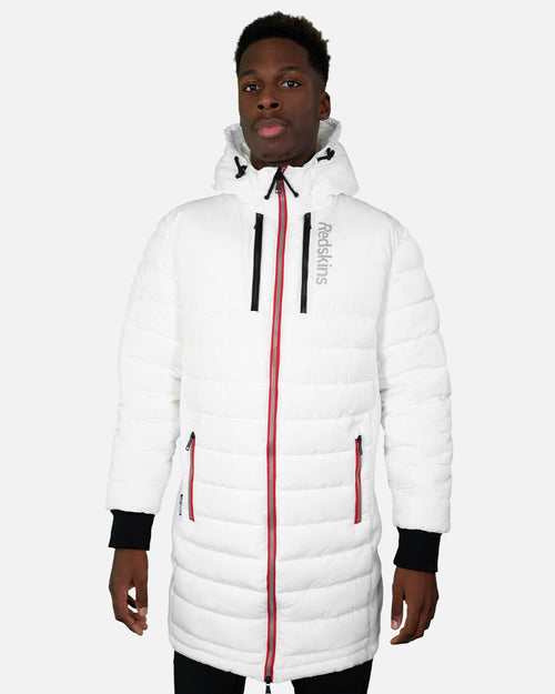 Doudoune longue Redskins Darren Swell - Blanc - Footkorner