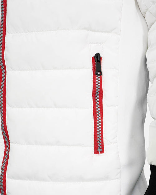 Doudoune longue Redskins Darren Swell - Blanc - Footkorner