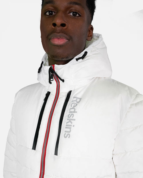 Doudoune longue Redskins Darren Swell - Blanc - Footkorner