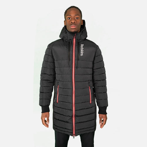 Doudoune longue Redskins Darren Swell - Noir/Rouge - Footkorner