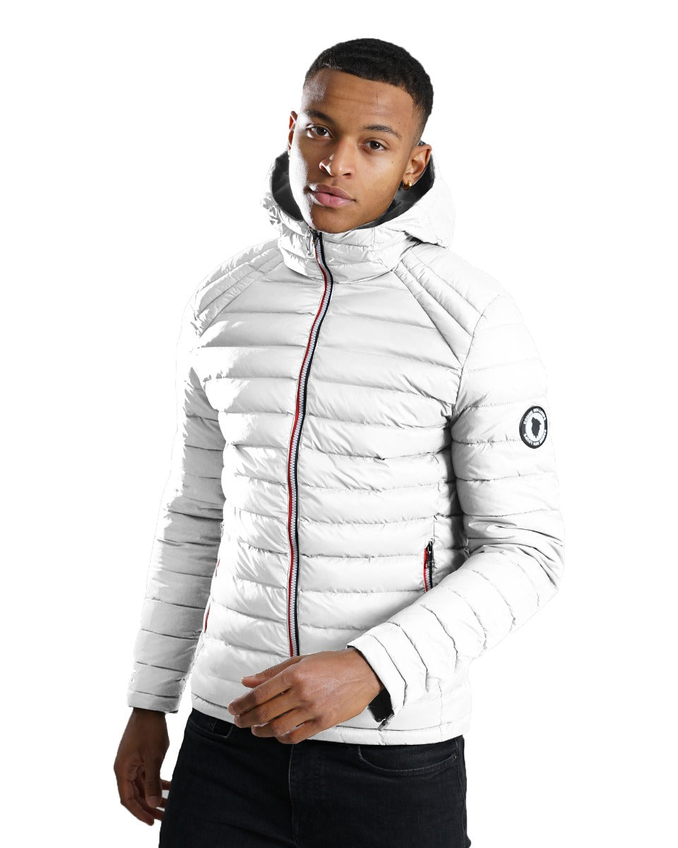 FootkornerWendbare Daunenjacke Comme des Loups Rom - Weiß/Schwarz
