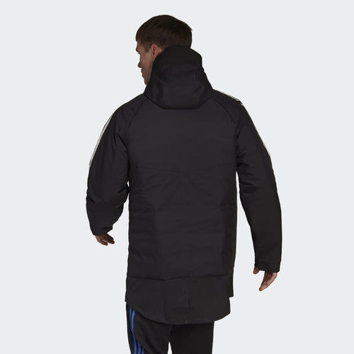 Real Madrid Puffer Jacket - Black/White/Purple  - Footkorner