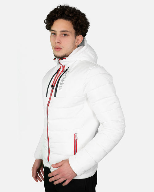 Redskins Venture Swell Down Jacket - White/Black/Red - Footkorner