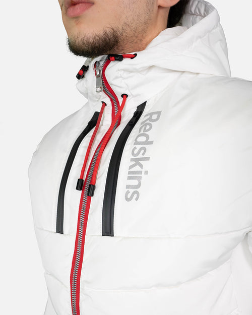 Redskins Venture Swell Down Jacket - White/Black/Red - Footkorner