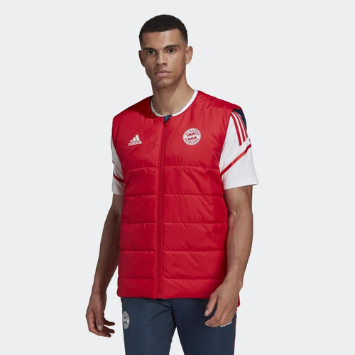 Bayern Munich sleeveless puffer jacket - Blue/Red - Footkorner