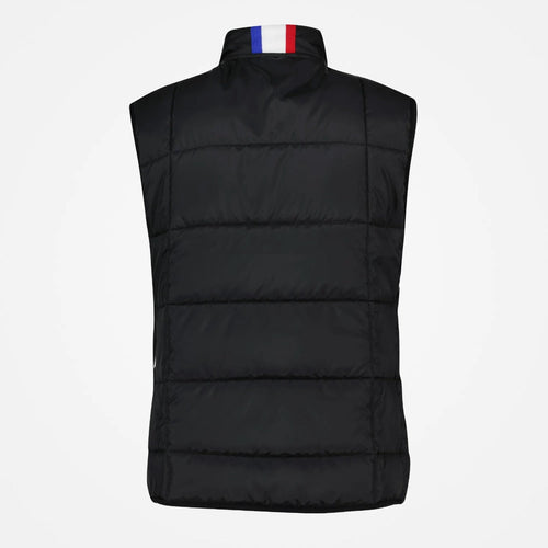 Le Coq Sportif Tricolore sleeveless down jacket - Black - Footkorner
