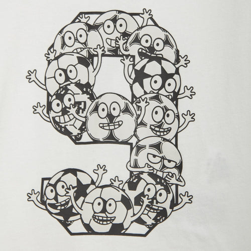 Adidas Kinder 3 Streifen T-Shirt/Shorts Set – Weiß/Schwarz - Footkorner